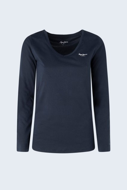 Dámské tričko CORINE L/S (Barva modrá, Velikost XS)