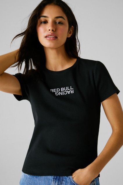 Dámské tričko STRETCH RIB TEE (Barva černá, Velikost L)