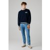Pánský svetr SCRIPT INTARSIA CREW (Barva modrá, Velikost L)