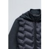 Pánská mikina ZIP-THRU PADDED JUMPER W/HOODIE (Barva modrá, Velikost XXL)