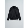 Pánská mikina ZIP-UP SWEATSHIRT WITH RUBBER LABEL (Barva černá, Velikost XXL)