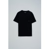Pánské tričko T-SHIRT REGULAR FIT JACQUARD TEXTURE (Barva černá, Velikost XXL)
