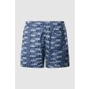 Pánské plavky LOGO ALLOVER SWIMSHORT (Barva modrá, Velikost L)