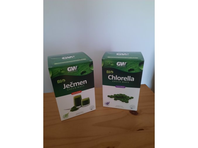 ječmen prášek + chlorella tbl