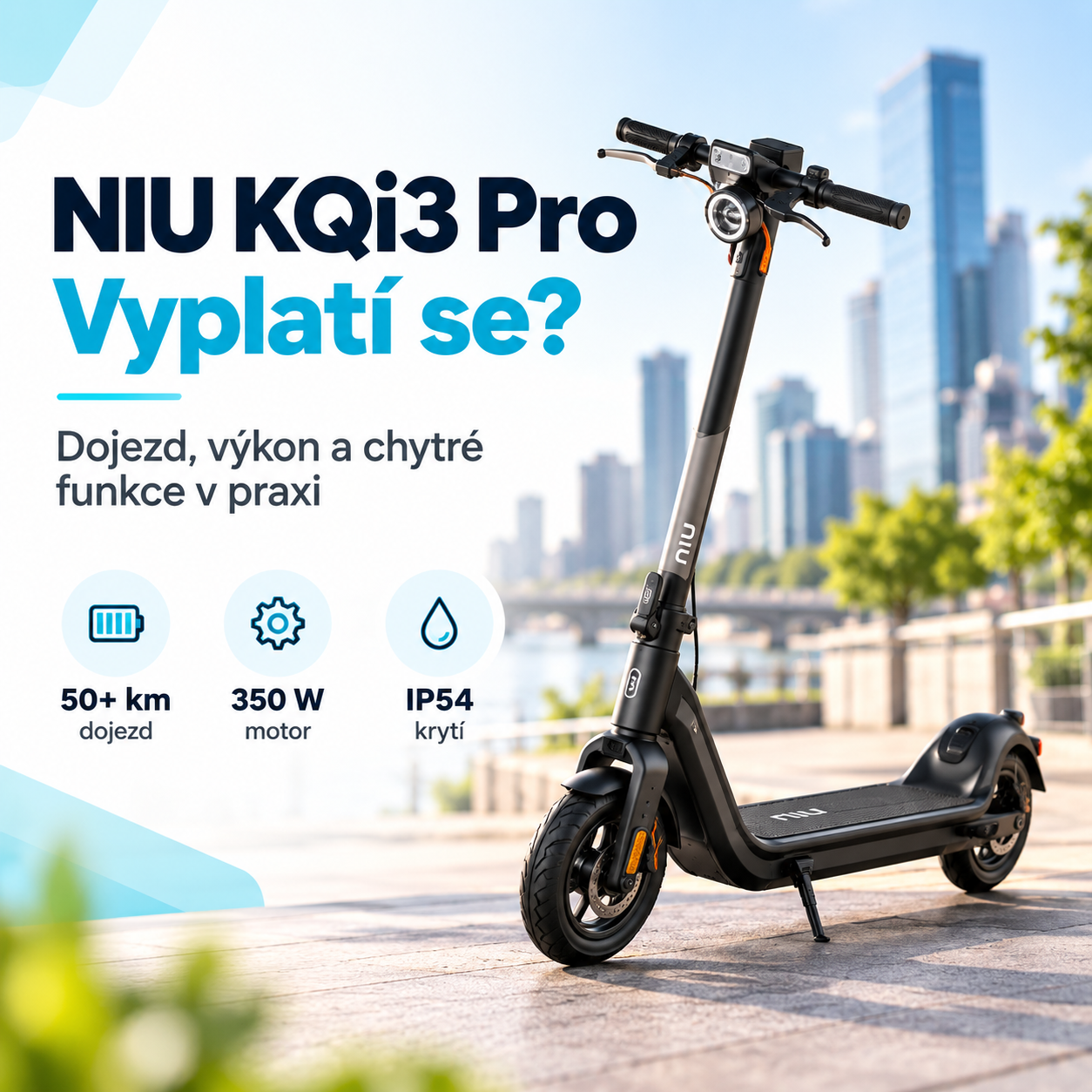 NIU KQi3 Pro: výkon, dojezd a chytré funkce v jednom