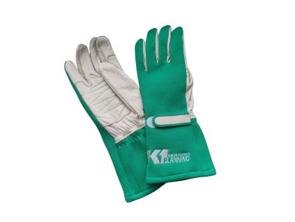 K1 Planning Racing Gloves – zelené (velikost L)
