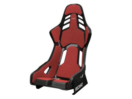 RECARO Podium CF karbonová sportovní sedačka (ABE / FIA) červená Alcantara / černá kůže
