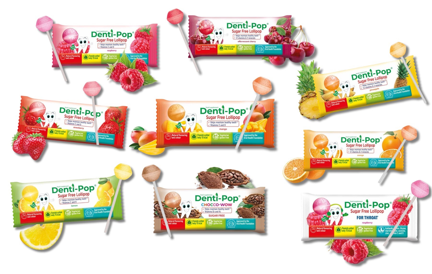 Vitamíny pre deti - sladké a zdravé lízanky DentiPop so xylitolom