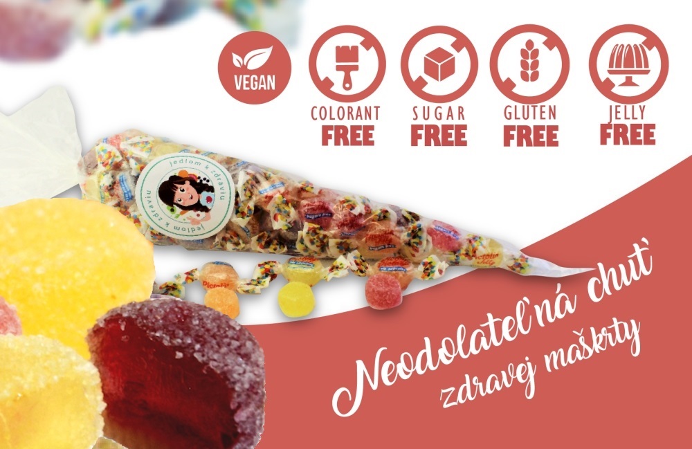 Ovocné želé cukríky bez cukru