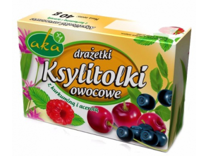 Xylitolové ovocné dražé - 40g