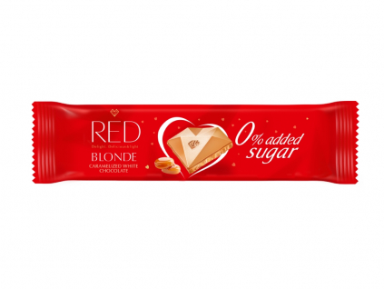 RED Delight karamelizovaná biela čokoláda 26g - bez pridaného cukru