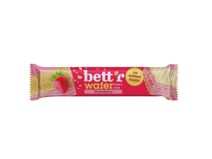 Bett'r Oblátka s jahodovo kešu krémom, bez pridaného cukru 30g..