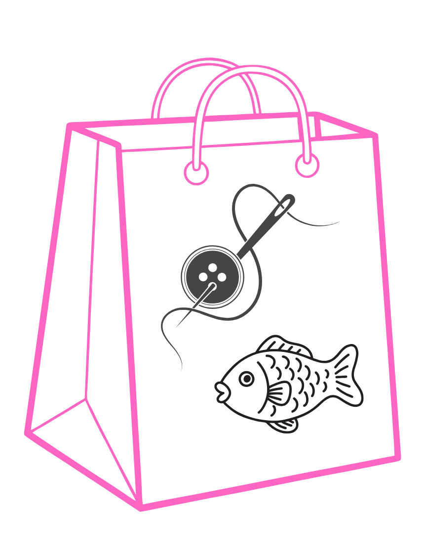 Nabízíme perníčky a výrobky z látek - pojďte nakupovat - nákupní taška