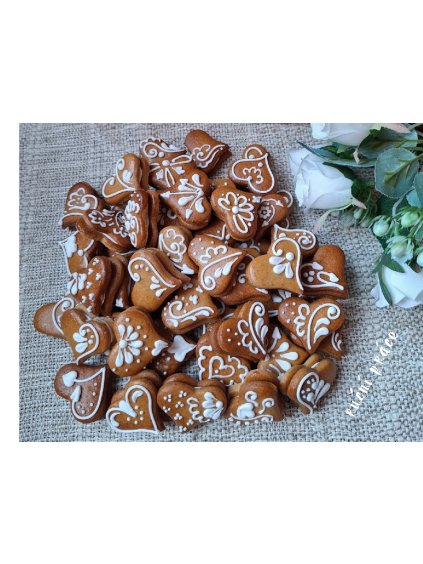 Perníková srdíčka - plněno povidly