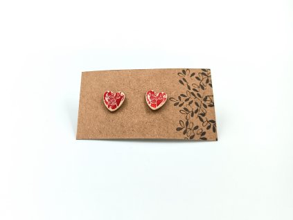 Keramické náušnice SRDÍČKA