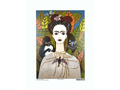 Plakát - Frida Kahlo - Autoportrét