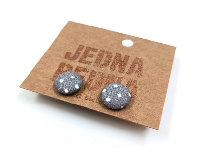 Náušnice PUNTÍKY z textilu