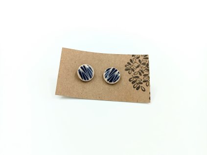 Keramické náušnice KULATÉ vícebarevné