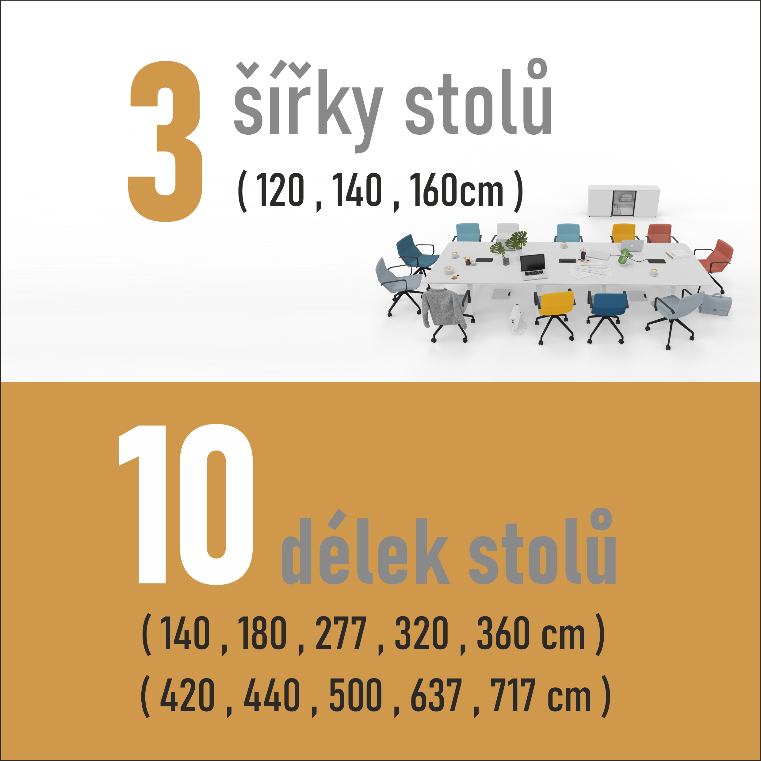 všechny rozměry jednacích stolů velké malé jednacistoly.cz Praha Brno Pardubice nejlepší jednací stoly v čr
