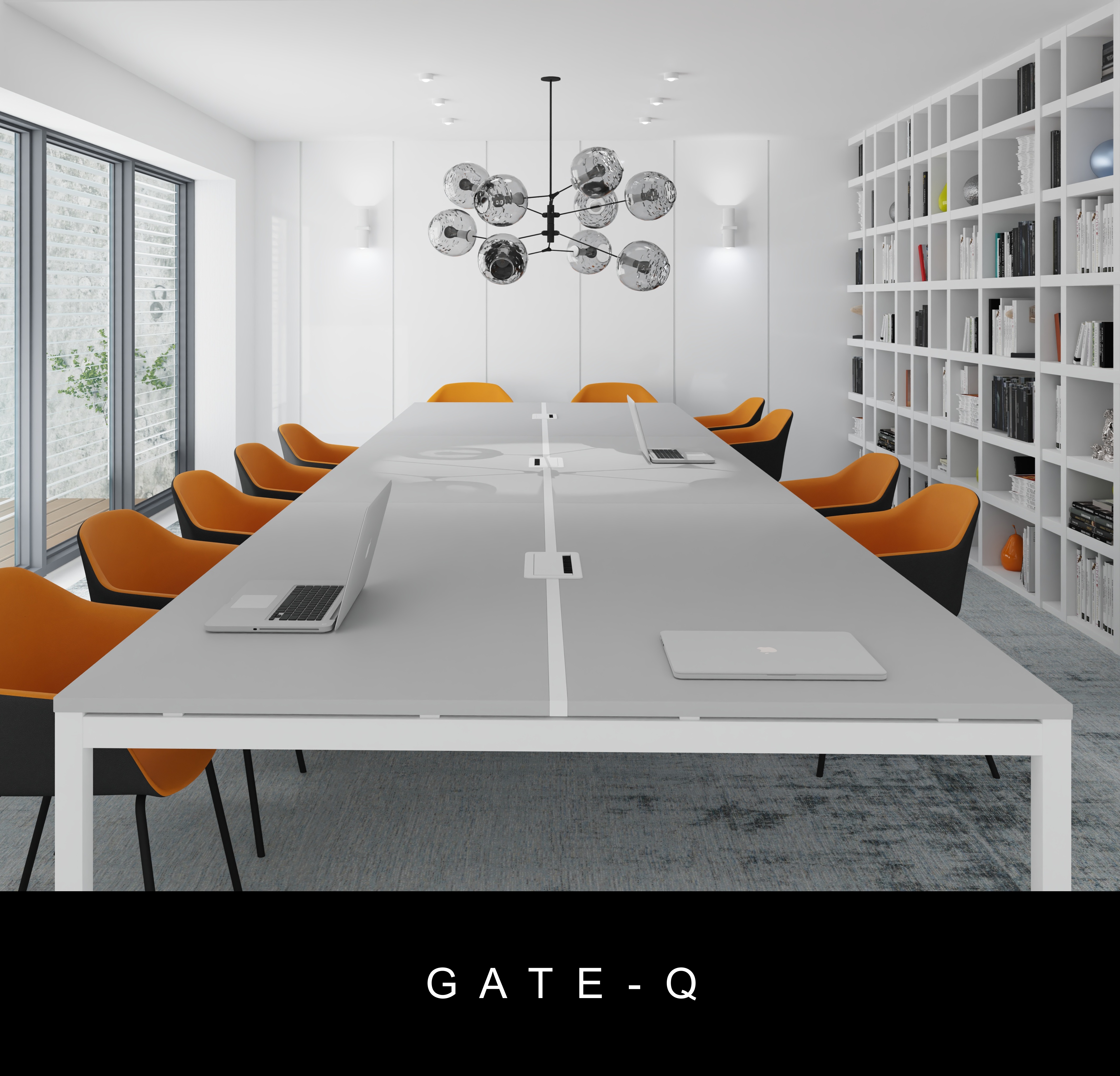 GATE-Q jednací stoly široké velké kvalitní české židle moderní design