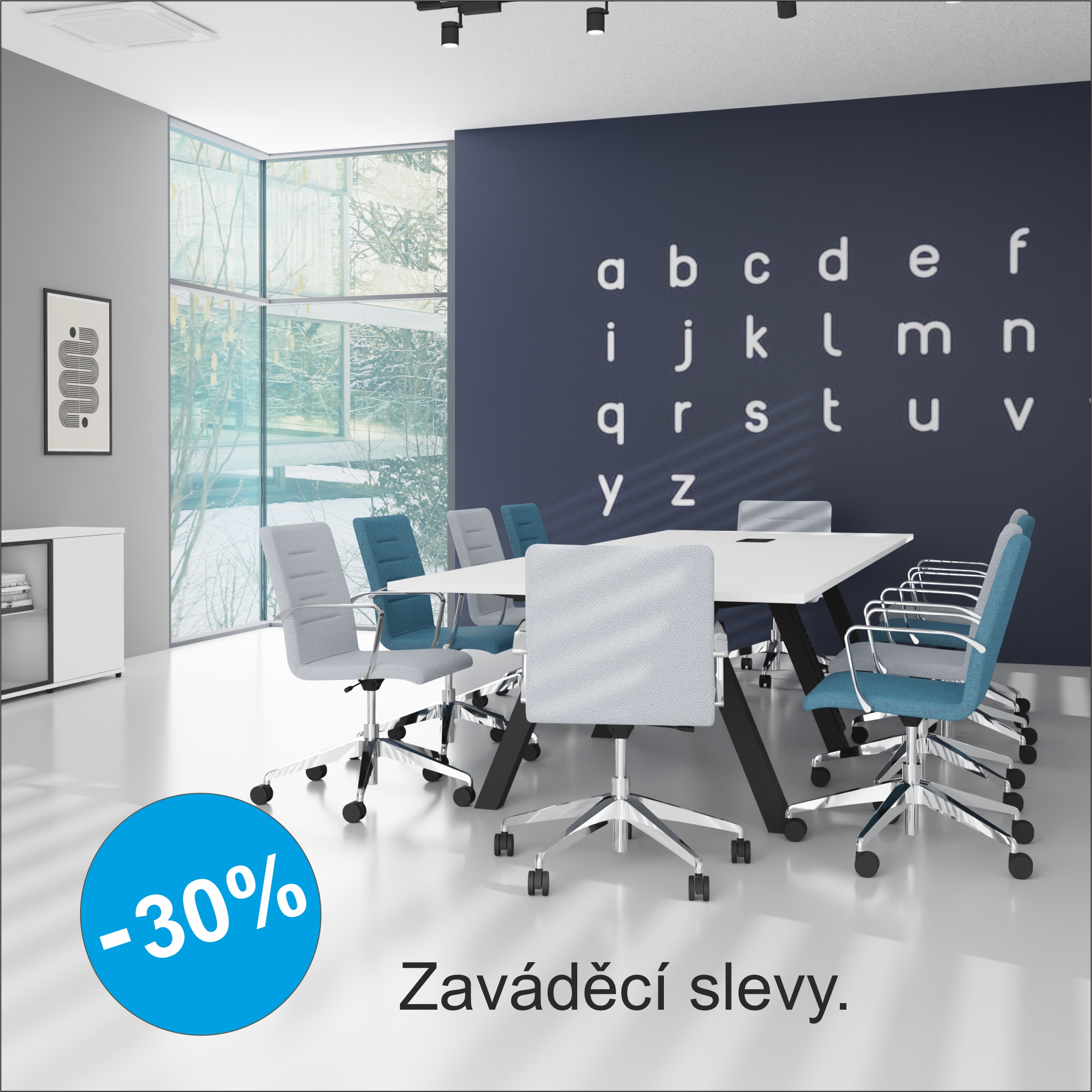 Zaváděcí slevy jednací pracovní stoly akce výhoda ihned dodání velké stoly