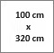 hl. 100 cm x š. 320 cm