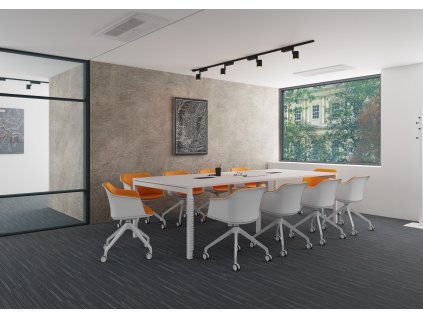 Jednací stůl GATE pro max. 10 osob Rovný 120x277_ jednacistoly.cz