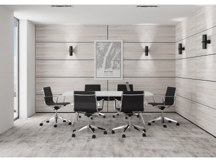 Jednací stůl SPIDER Oval, max. 8 osob, oblý, 120x180 cm_jednacistoly.cz