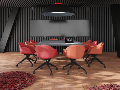 Big A 160x280 Oblý jednací stůl český výrobek
