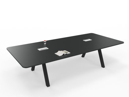 Jednací stůl BIG 140, max. 14 osob, oblý, 140x320 cm 2