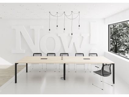 Jednací stůl GATE pro max. 12 osob Rovný 120x360 2_ jednacistoly.cz