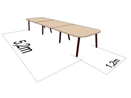1200 X 5200 ATELIER AKÁT DŘEVODEKOR