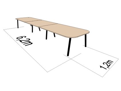 1200 X 6200 ATELIER AKÁT DŘEVODEKOR