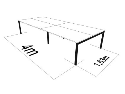 1630 X 4000 GATE Q BÍLÁ UNI
