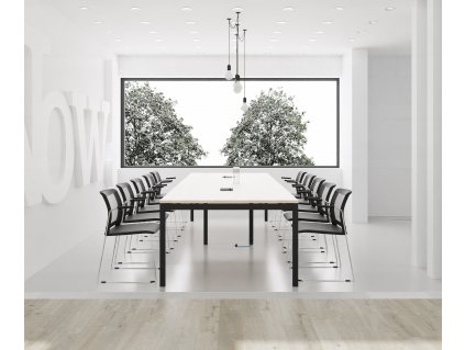 Jednací stůl GATE pro max. 12 osob Rovný 120x360_ jednacistoly.cz