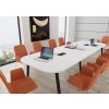 Jednací stůl ATELIER pro max. 12 osob Oblý 120x360_ jednacistoly.cz