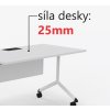 Sklápěcí skládací jednací stůl FLOPPY 80x150 cm 11