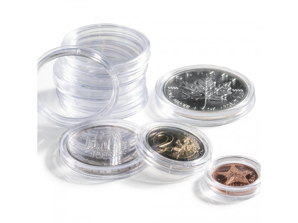 Kruhové kapsle (bublinky) na mince: Klasika, která spolehlivě chrání