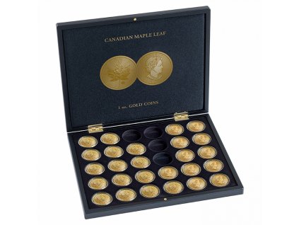 presentation case for 30 maple leaf gold coins in capsules 1