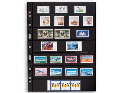 grande kunststoffhuellen mit 7 waagerechten streifen schwarz 5er pack 1