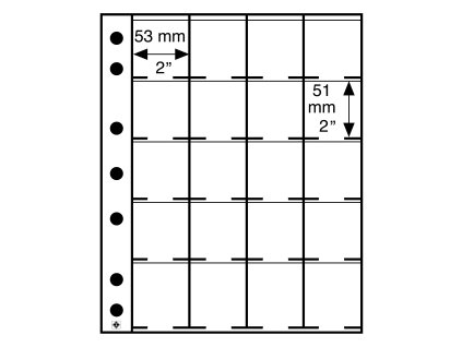 grande kunststoffhuellen fuer 20 muenzraehmen 5er pack