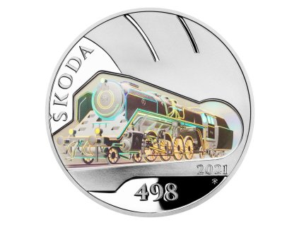 stribrna mince cnb 500kc parni lokomotiva s498 alb 5.v1893
