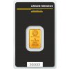 Zlatý slitek 5 g / 999,9 Au (24 kt) – Argor Heraeus, Švýcarsko