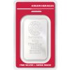 Stříbrný investiční slitek 100 g – Argor Heraeus SA, Švýcarsko
