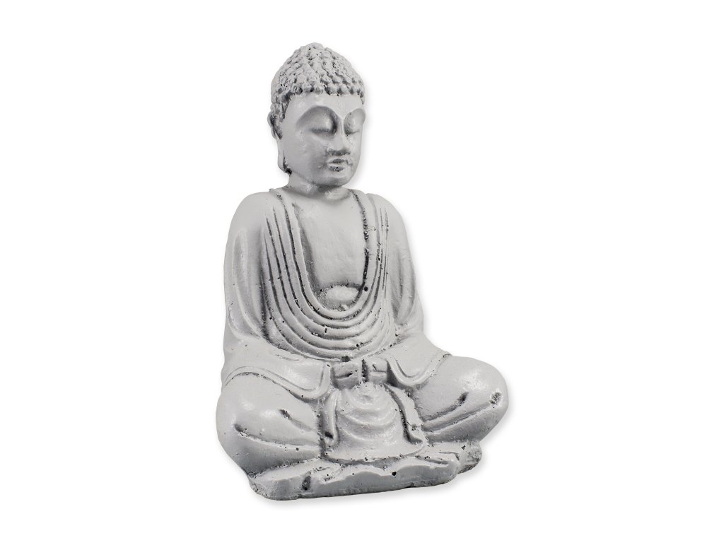 1200379 Soška Budha Mini sivý