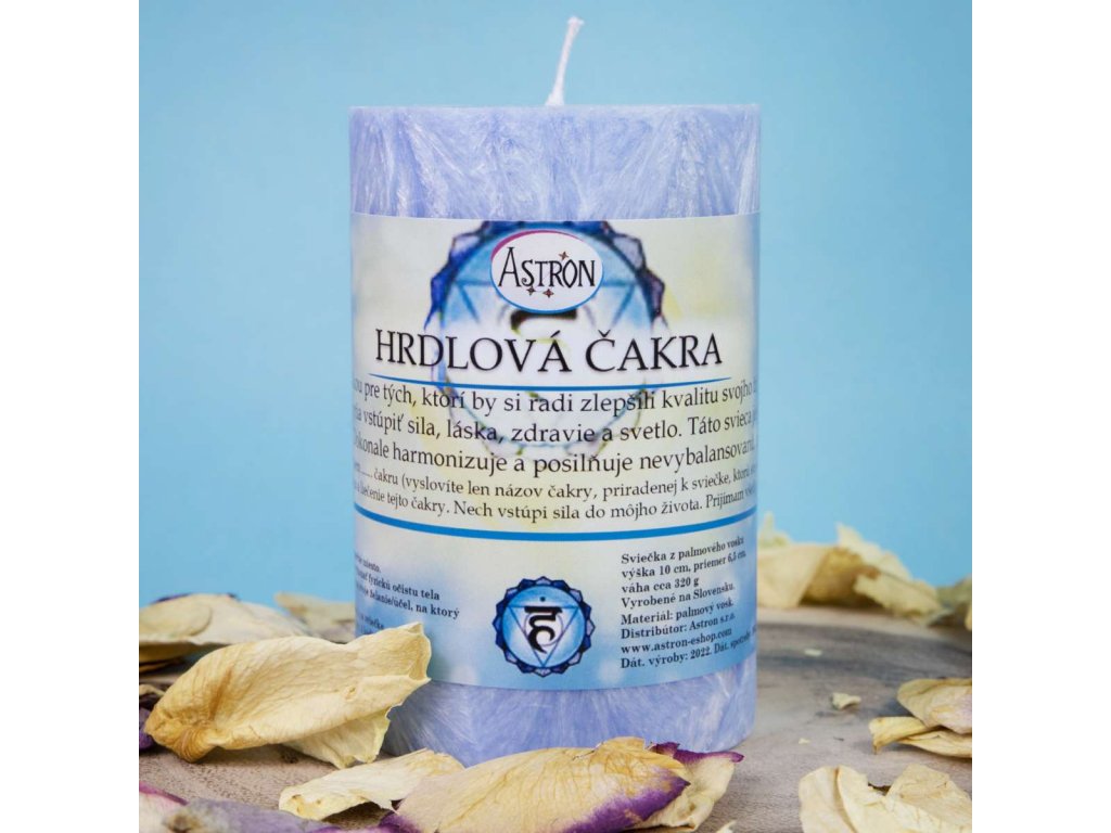 hrdlova cakra palmova sviecka