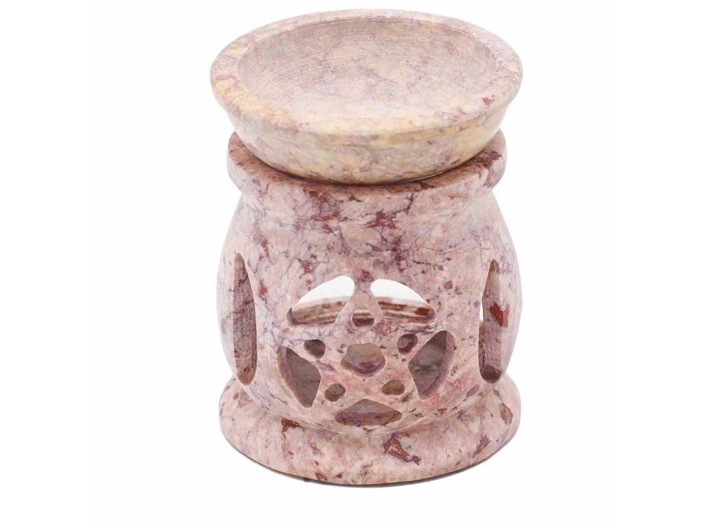 Aromalampa mastenec - trojitý mesiac pentagram  8 cm