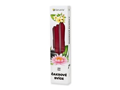 Čakrové sviečky - 1. čakra telové sviečky