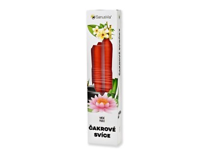 Čakrové sviečky - 2. čakra telové sviečky