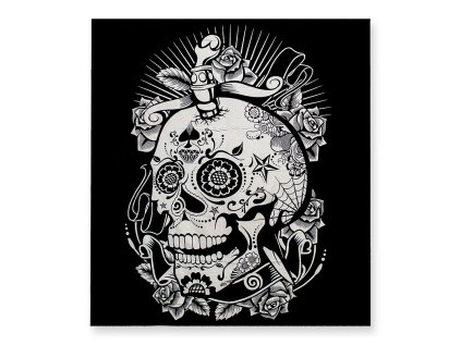 1200157 Prikrivka dvojlozko Lebka a ruza